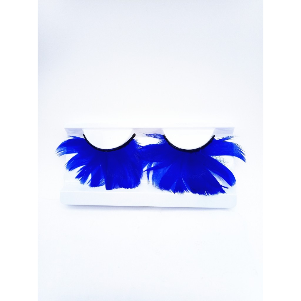 ขนตาปลอม ขนตาขนนก ขนตา แฟนซี หลากสี  1 Pair Natural Feather False Eyelashes Party Nightclub Makeup Eye Lash ราคา ถูกที่สุด ดีลบีเคเค แกลเลอรีภาพที่ 8