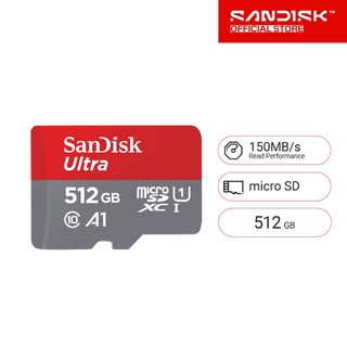 SanDisk Ultra MicroSDXC UHS-I 512GB (SDSQUAC-512G-GN6MN) ความเร็วสูงสุด 150 MB/s U1 A1