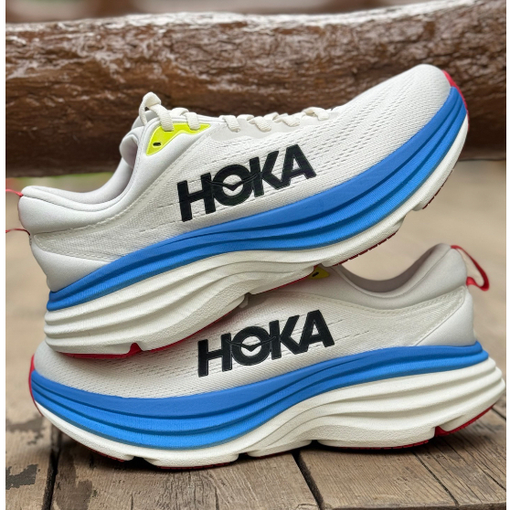 HOKA ONE ONE Bondi 8 WIDE White【ของแท้ 100%】