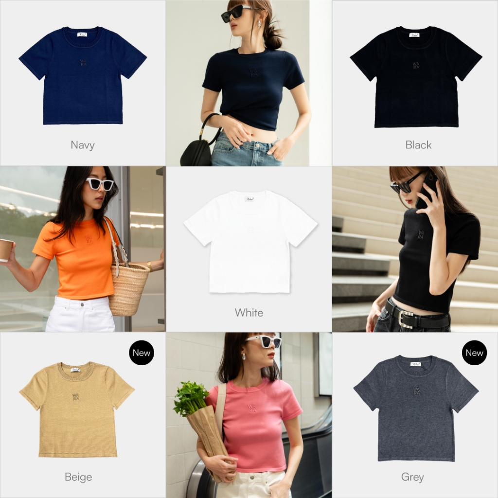 Wara Casa top - B14 เสื้อยืดครอป