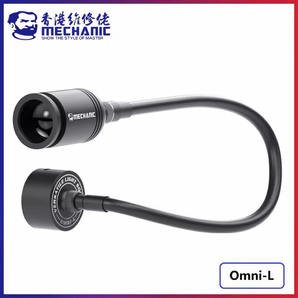 ไฟวงแหวน LED สำหรับกล้องจุลทรรศน์ MECHANIC Omni-L 5W ค่า CRI สูง ปรับความสว่างได้แบบไม่มีขั้นตอน พร้