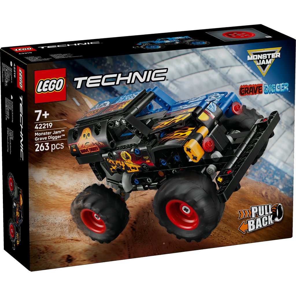 LEGO Technic 42219 Monster Jam Grave Digger Fire and Ice (263pcs.), Building Blocks, Kids Toy - รูปที่ 2