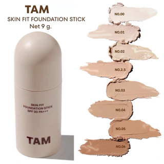 TAM SKIN FIT FOUNDATION STICK SPF30 PA++++ รองพื้นสติ๊กเนื้อบางเบา เกลี่ยง่าย คุมมัน มีกันแดดพร้อมบำรุงผิวสวยแบบไม่หนา