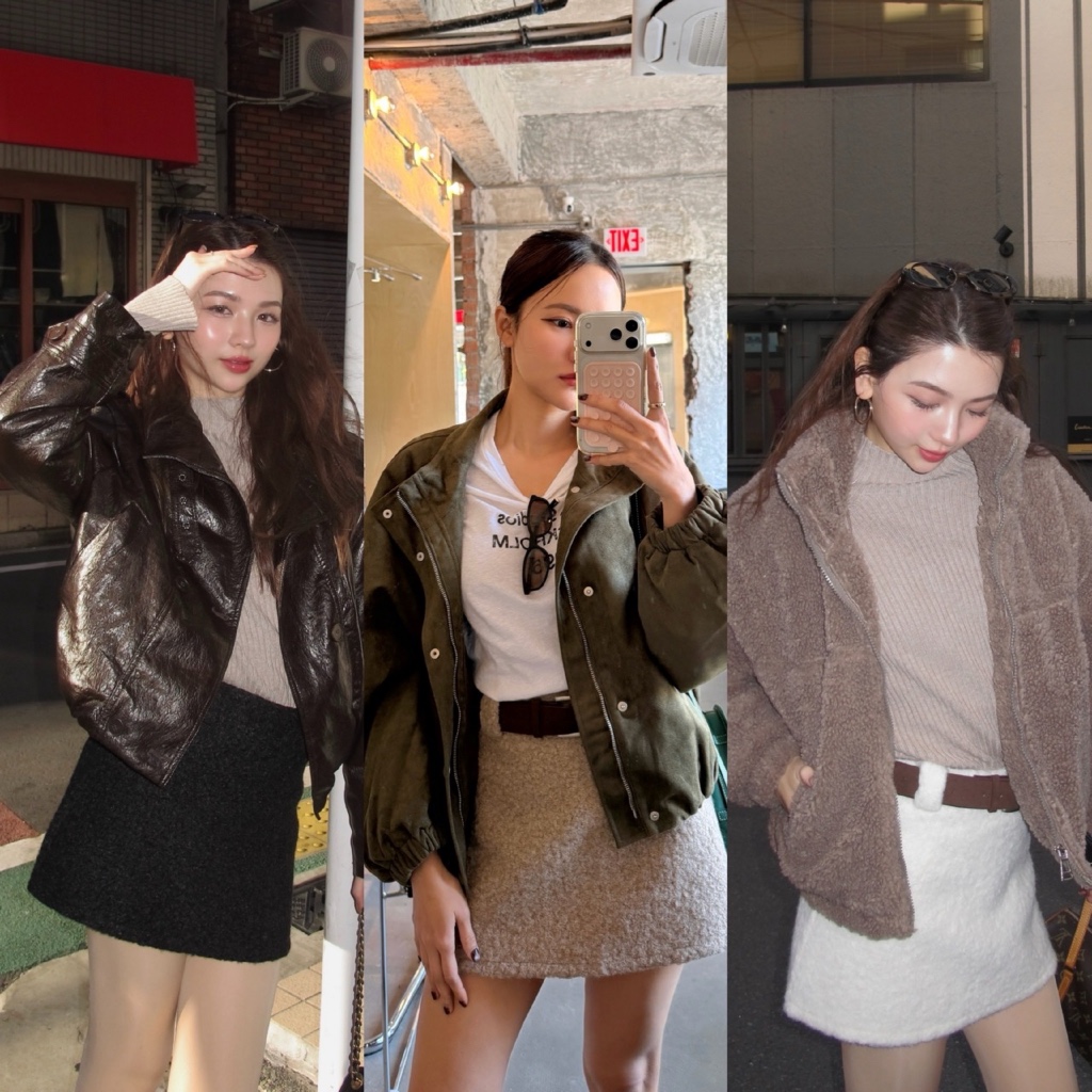 MALIMAYS - Puffin Skirt กระโปรงขนสั้นแถมเข็มขัด