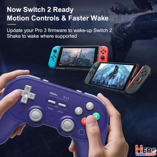 [8Bitdo]8Bitdo Pro 3 Bluetooth Game Controller TMR JoyStick🕹รองรับSwitch2/PC/ Android/iOS ฟรีจุกยาง1คู่ by Hero Gameshop