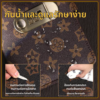【🇹🇭ส่งจากไทย🇹🇭】 สมุดเก็บเงิน พร้อมรหัสผ่านล็อก กันน้ำ แฟ้ม PU ขนาดเล็ก 50 แผ่น / 100 หน้า ระเป๋าใส่เงินเก็บ