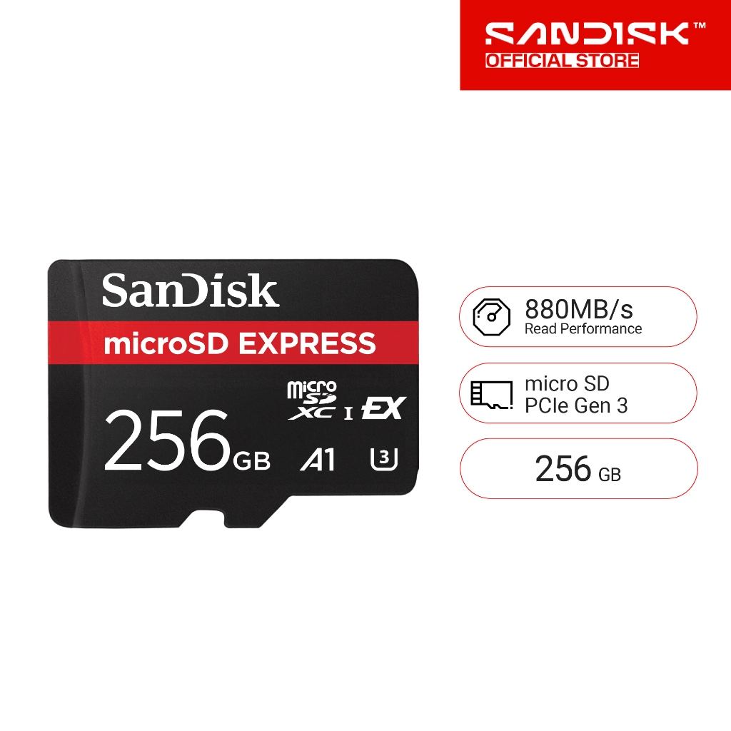 SanDisk microSD Express Card 256GB (SDSQXFN-256G-GN4NN)