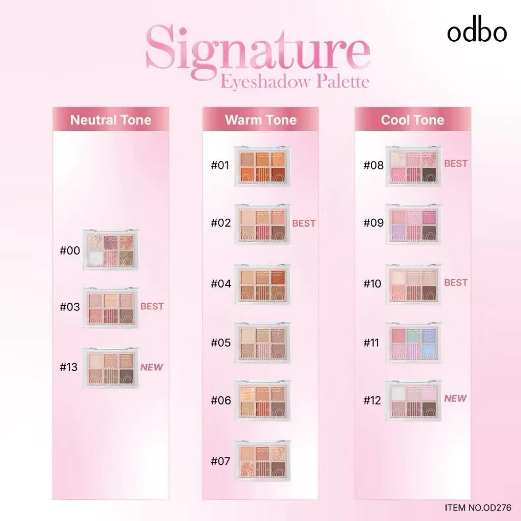 ODBO SIGNATURE EYESHADOW PALETTE - OD276 thumbnail 8