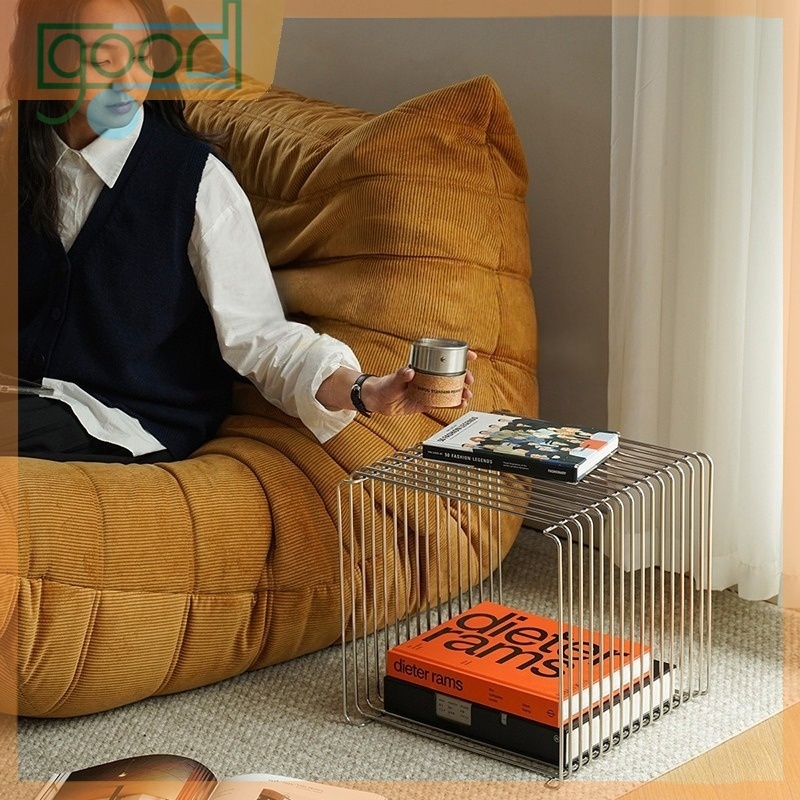 ชั้นวางหนังสือ/โต๊ะข้างสไตล์มินิมอลแบบนอร์ดิก – โซลูชั่นการจัดเก็บอเนกประสงค์สำหรับห้องนั่งเล่น มีให้เลือกหลายขนาด - รูปที่ 2