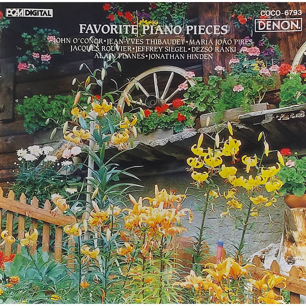 Used CD,Favorite Piano Pieces - John O'Conor (A+)(Classical)(instrumental)(Denon)(1990)(Japan)