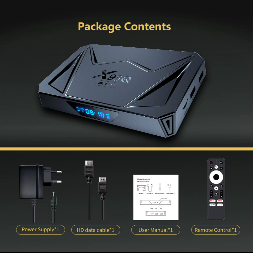 X96Q Pro PLUS Android 14 Smart TV box ALLWINNER H728 BT5.X Wifi6 LAN1000M - รูปที่ 4