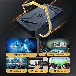 X96Q Pro PLUS Android 14 Smart TV box ALLWINNER H728 BT5.X Wifi6 LAN1000M