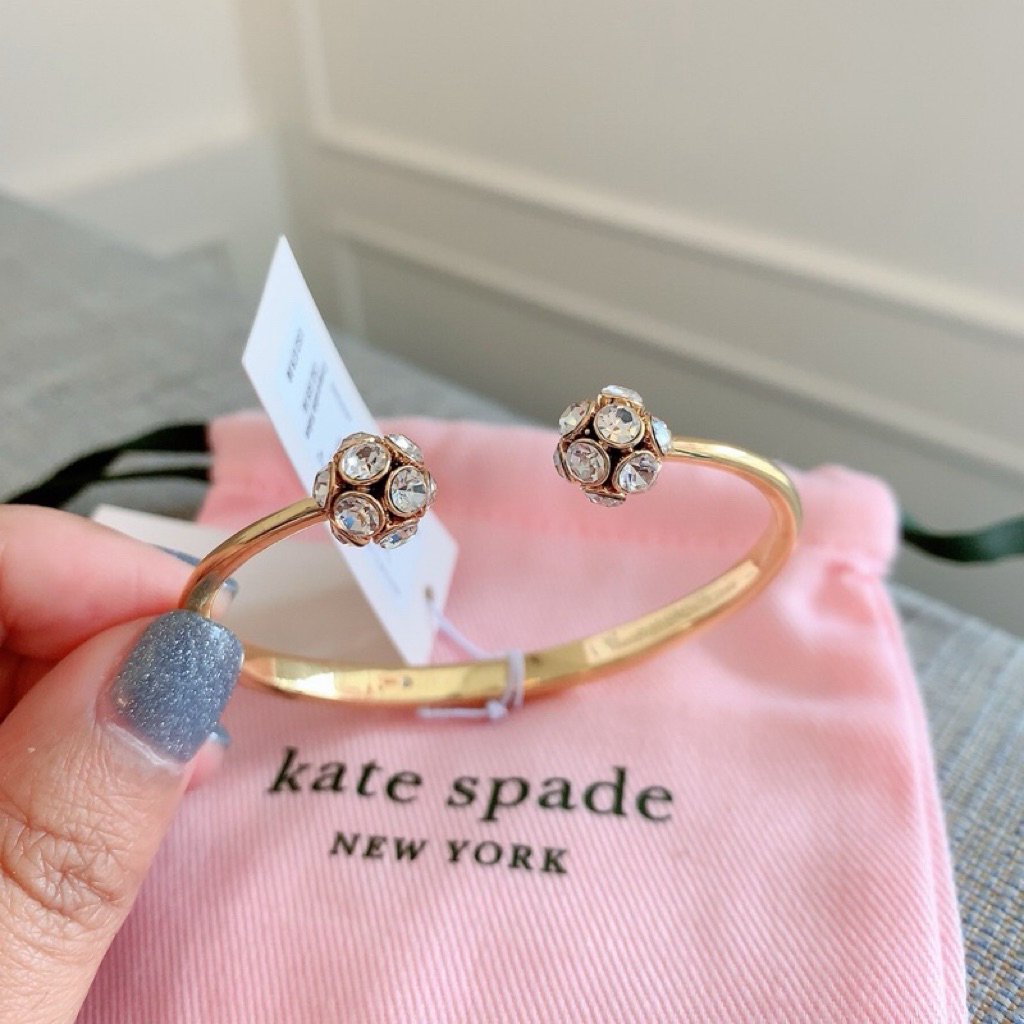 🌸✨กำไล Kate Spade สีทองหัวคริสตัล สวยเก๋มากๆค่ะ O0RU3167 กำไล KATE SPADE Q415 C2165 TIME TO SHINE ✨🌸