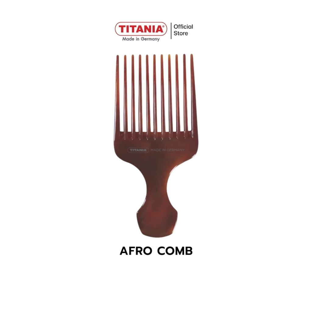 TITANIA Afro Comb - หวีสำหรับผมดัดลอนและผมหยิก นำเข้าจากเยอรมัน