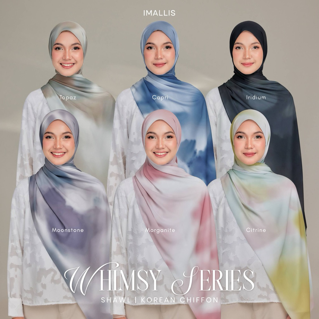 ผ้าคลุม IMALLIS shawl ผ้าพันยาว แถมหมุดแบรนด์