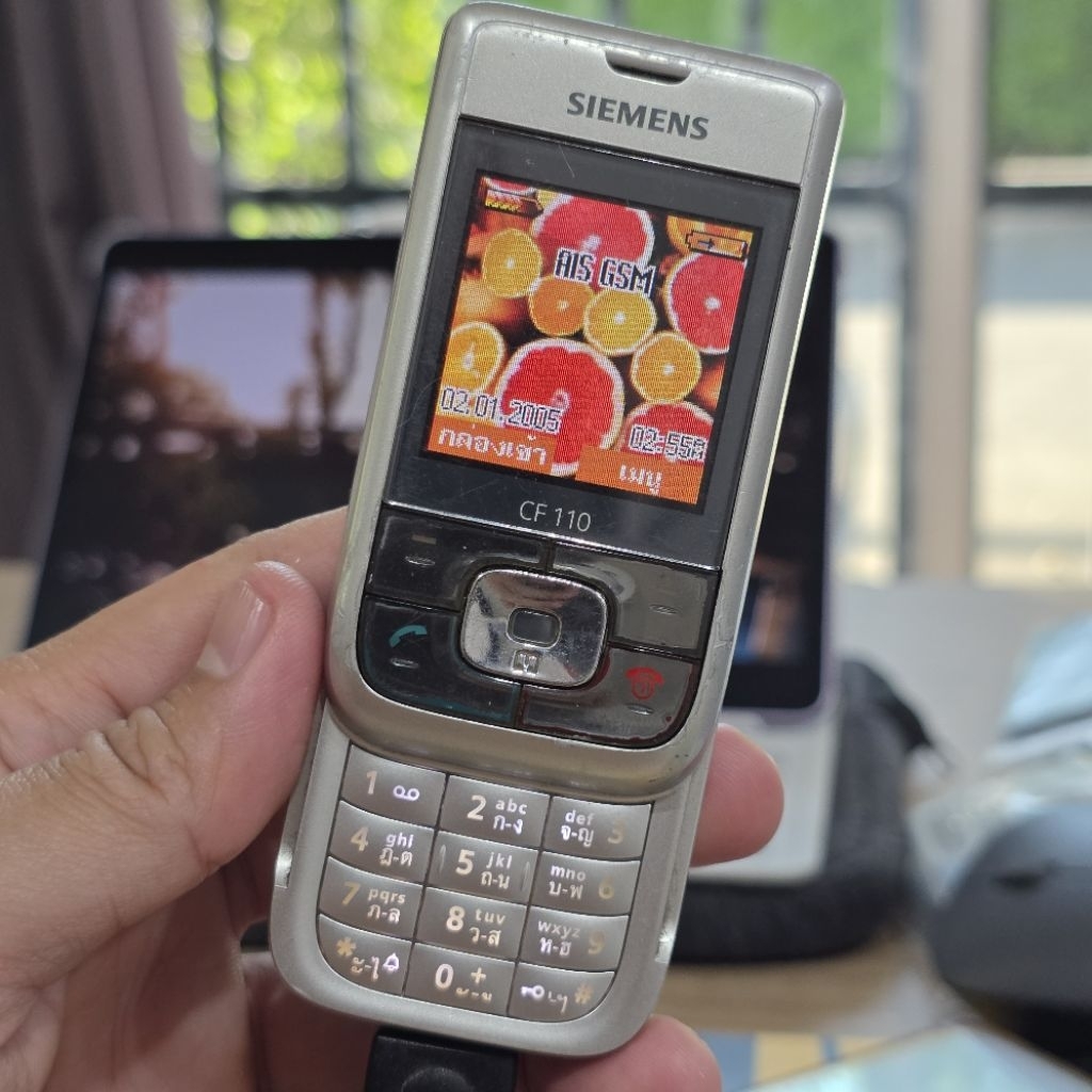 มือถือมือ2✅️Siemens CF110 แบตเสื่อม แต่ใช้งานปกติ ทุกฟังก์ชัน โทรออกรับสาย เหมาะสําหรับสะสม อะไหล่ ง