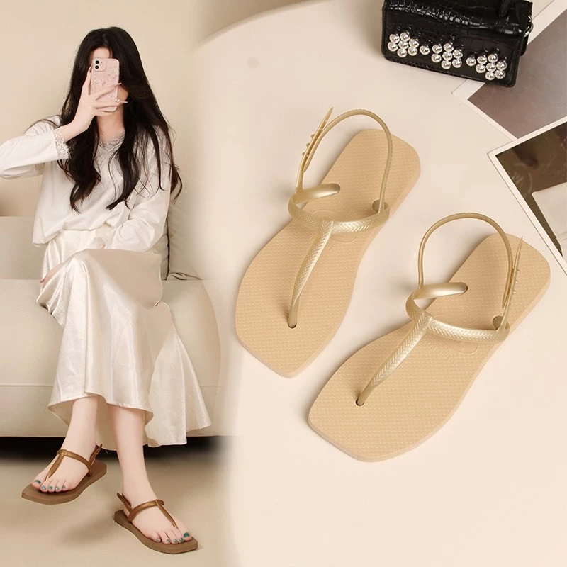 รองเท้าแตะหูคีบ แบบรัดส้น ยางพารา น้ำหนักเบา ใส่สบาย D517