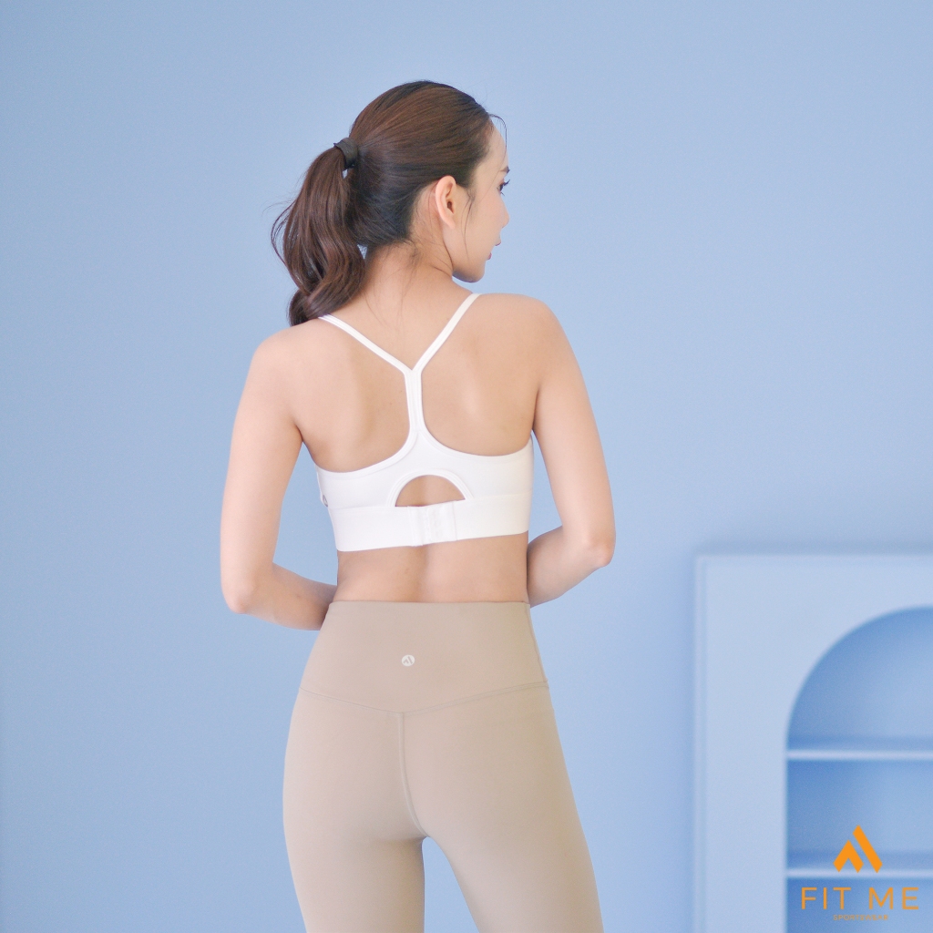 Ava Bra สปอร์ตบราใส่กระชับ บราวิ่ง มีตะขอหลัง ฟองน้ำเย็บติด แห้งไว ใส่ออกกำลังกาย FitMeSportswear