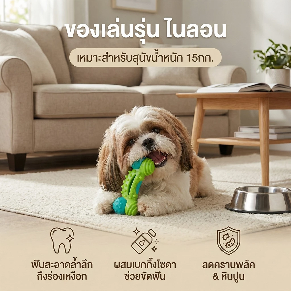 [แบรนด์แท้ USA🇺🇸] Arm and Hammer Nubbies ของเล่นสุนัข DuoBone แอปเปิ้ล ดูแลเหงือกฟัน