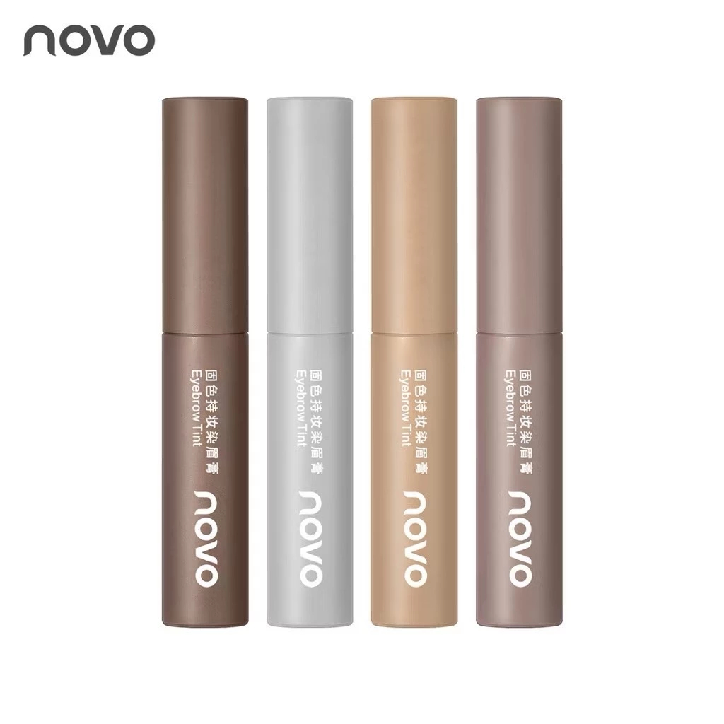 Novo มาสคาร่าคิ้ว สามมิติ พร้อมแปรงปัด สีสวย แห้งเร็ว กันน้ำ ติดทนตลอดทั้งวัน JD