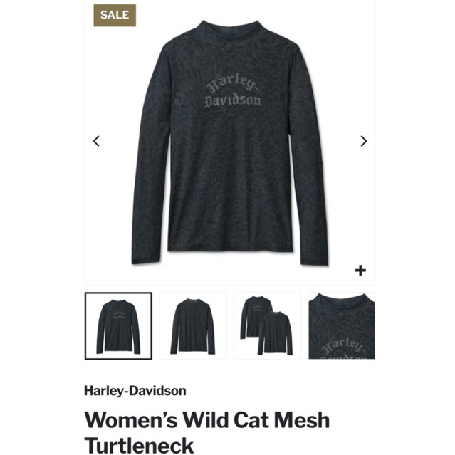 Harley-Davidson Women's Wild Cat Mesh Turtleneck แท้💯