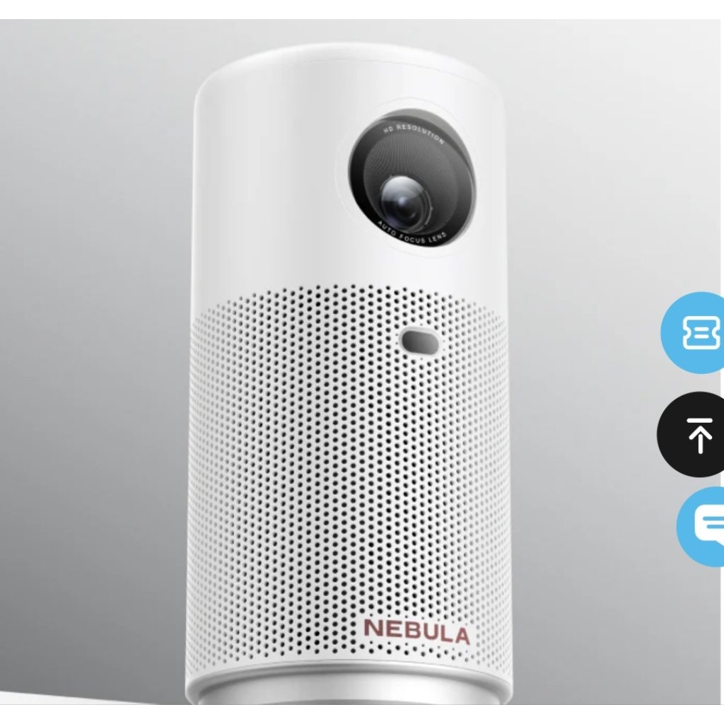 projector anker nebula capsule air  ultra portable ที่มี google tv ในตัว ของใหม่ สีขาวสวยเลย