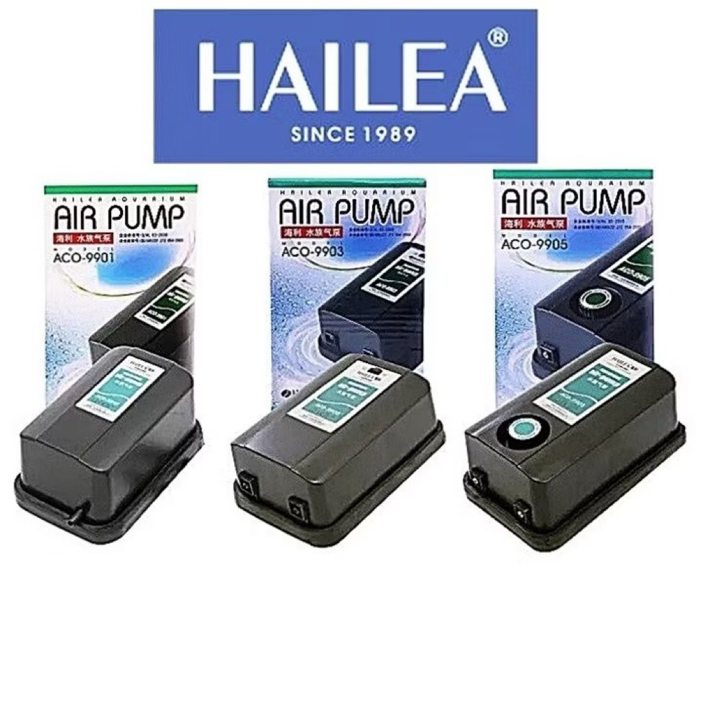 **ส่งจาก กทม** ปั๊มลมตู้ปลา ปั๊มอ๊อกซิเจน HAILEA รุ่น ACO-9901 , ACO-9903 , ACO-9905 บ่อปลา ของแท้ 100% ขอใบกำกับภาษีได้