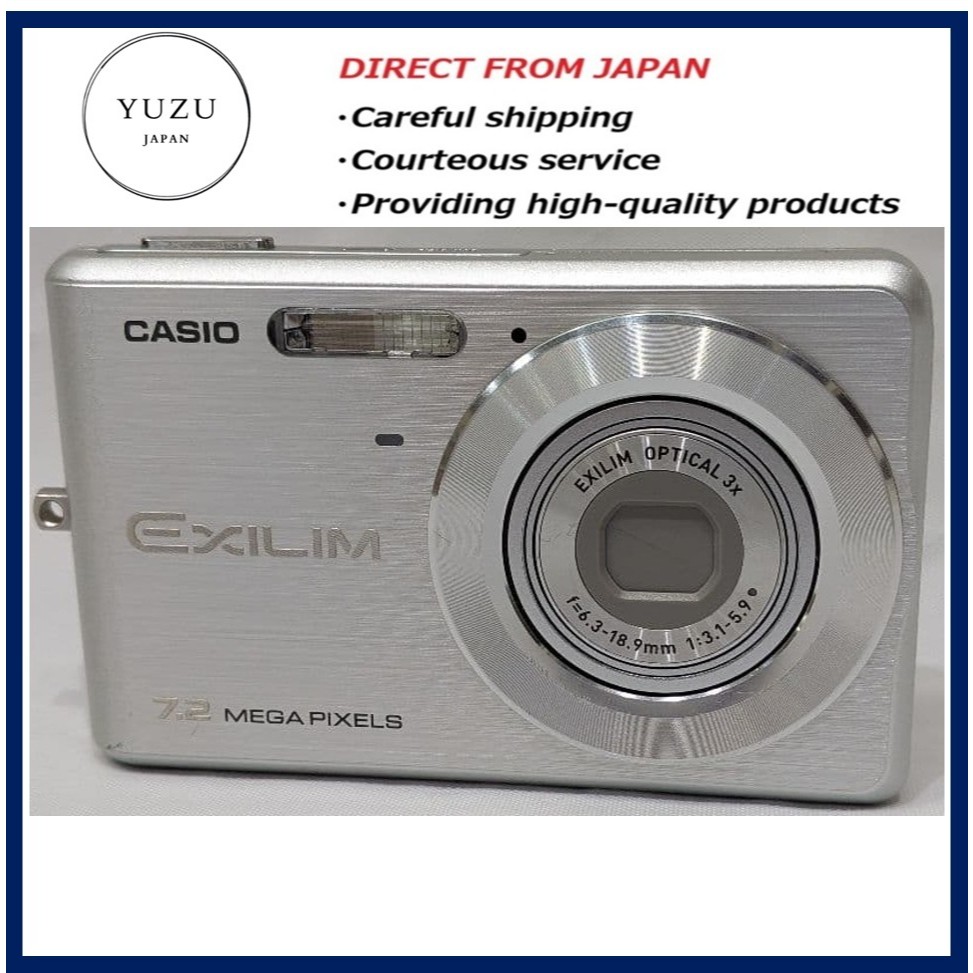 Pre-owned Product EXILIM EX-Z77 Silver 7.2MP Digital Camera Y2K Retro Digicam Vibe Bundle - Tested &
