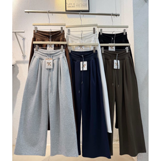 1101# กางเกงทรงกระบอกผ้าวอร์มทรงสวยป้ายkeltis