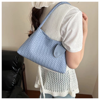 (พร้อมส่ง 🛻) กระเป๋าลายสาน 🍈 ✿ 👜✨กระเป๋าสะพายข้าง มีกระเป๋าแถมข้างใน เก๋มาก