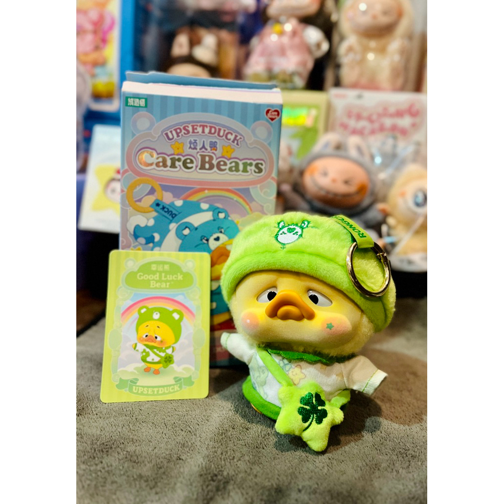 พวงกุญแจตุ๊กตา Upsetduck V5 Upsetduck x Carebear (งานตู้คีบ) งานแท้💯%
