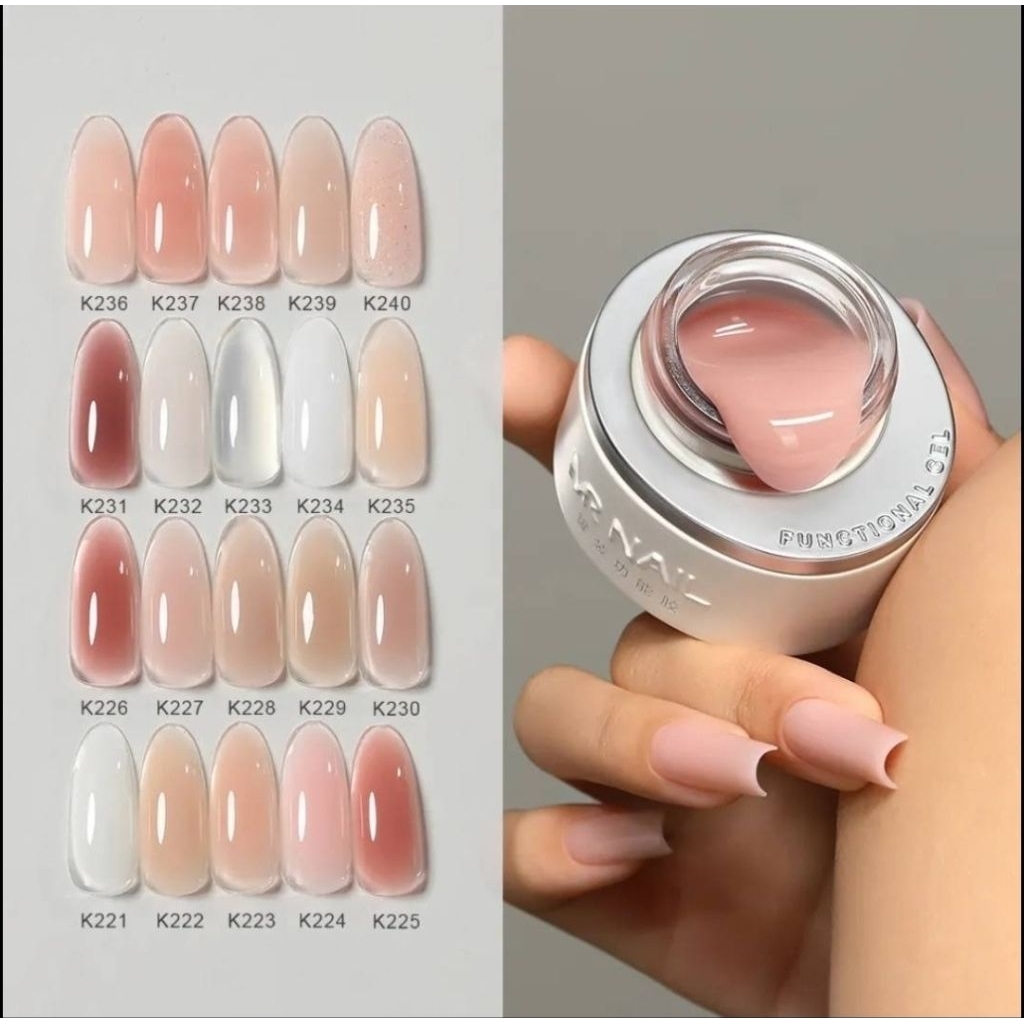 MR.NAIL🇨🇳 Jelly●Milk Extension gel jar K220-K263 หลายตัวเลือก เจลต่อเล็บโทนสีสุขภาพดี กระปุก 30g.