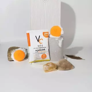 (LIVE) 3 ก้อน Ratcha Vitc Acne & Whitening Soap รัชชา วิตซี แอคเน่ แอนด์ ไวท์เทนนิ่ง โซป 30 g สบู่ล้างหน้าวิตซี VC