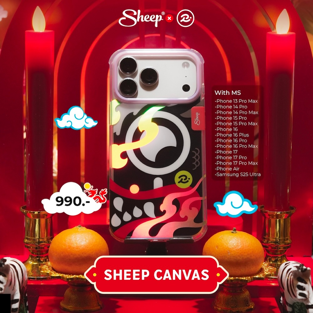 [For iPhone/Samsung MS Rubsarb] SHEEP X Rubsarb Collection เคสสำหรับไอโฟนMSแม่เหล็ก ลายมงคล เคสมีMagnet ฟรีสายห้อยมือถือ