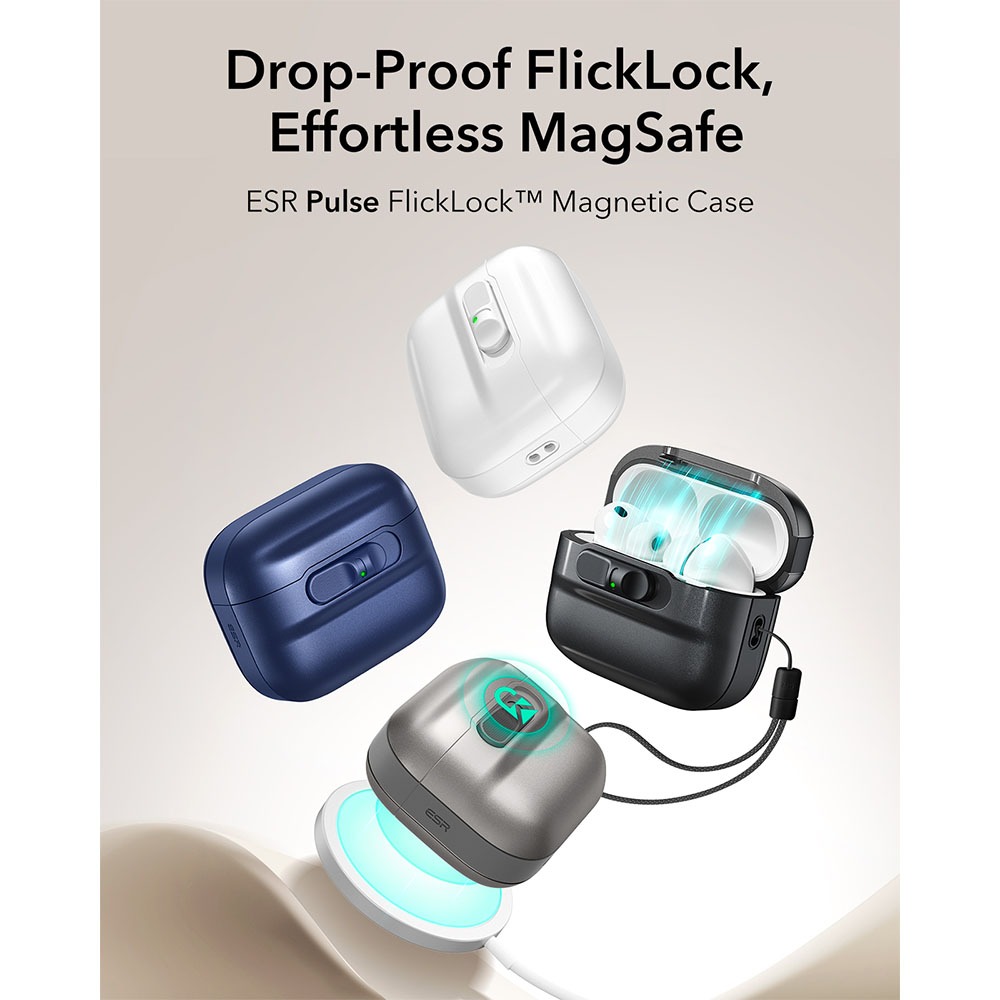 ESR เคสสำหรับ AirPods Pro 3 รุ่น Pulse FlickLock™ Case ราคา ถูกที่สุด ดีลบีเคเค แกลเลอรีภาพที่ 2