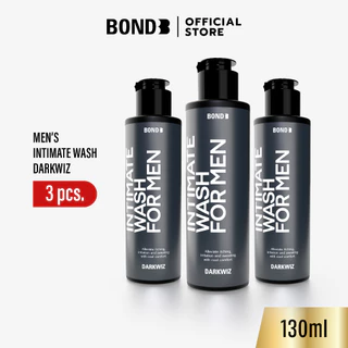 [Packx3] Bond Men's Intimate Wash Dark Wiz 130 ml. (สูตรเย็น) แพ็ค 3 ชิ้น
