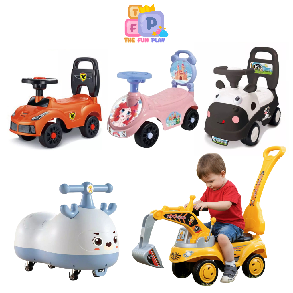 TheFunPlay รถแมคโคร รถขาไถ รถขาไถเด็ก รถแมคโครนั่งได้ รถขาไถแมคโคร รถแมคโครขาไถ รถตักดิน มีไฟ มีเสียงเพลง 4 ล้อ