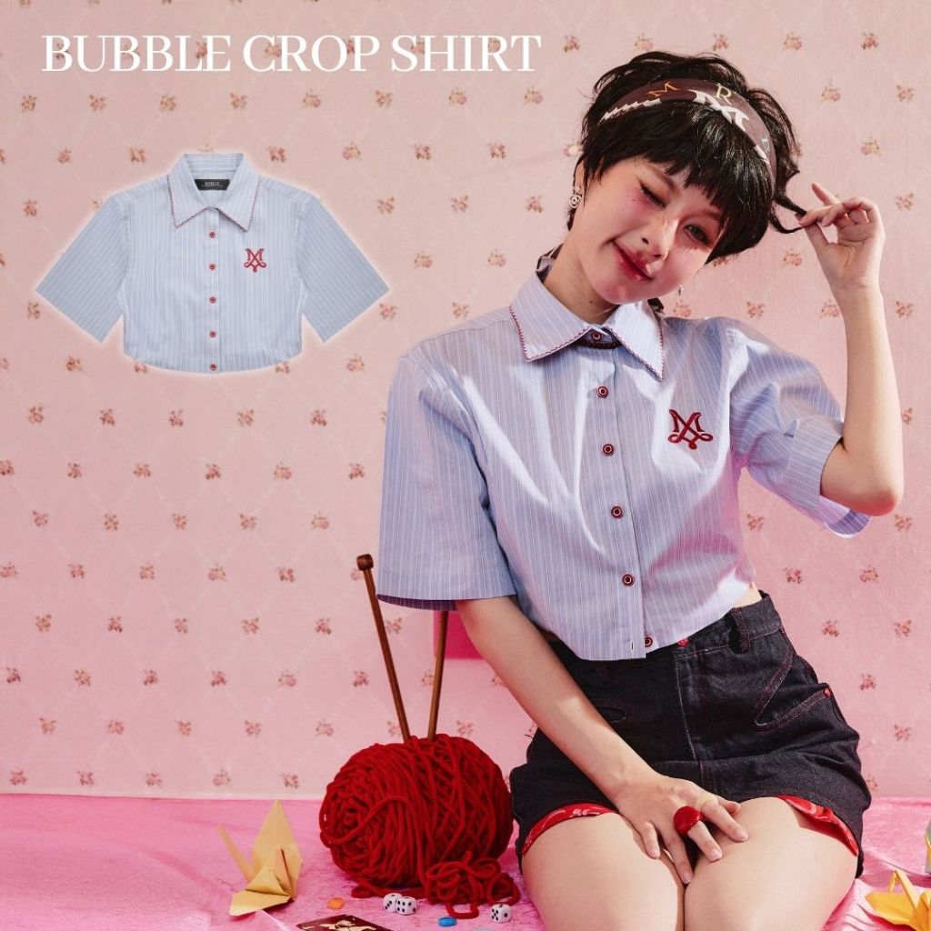 Merge Official - Bubble Crop Shirt (พร้อมส่ง)
