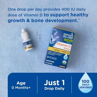 Mommy’s Bliss Vitamin D Drops วิตามินดีแบบหยด สำหรับทารกและเด็กเล็ก 400 IU