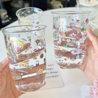 แก้วน้ำ เซเลอร์มูน💓🌙 Sailor Moon 480 ml วัสดุแก้ว พร้อมส่ง