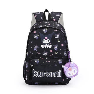 [พร้อมส่ง] กระเป๋าเป้ Kulomi นักเรียนมัธยม ต้น, กระเป๋าเป้การ์ตูนสุดเก๋สำหรับเด็กผู้หญิง - ขนาดใหญ่ พร้อมอุปกรณ์ตุ๊กตาฟร