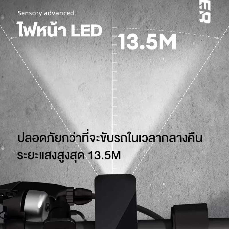 ANCHI สกูตเตอร์ไฟฟ้า 36V12A จอ HD บลูทูธ Electric Scooter thumbnail 7