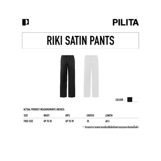 Pilita - Riki Satin Pants (กางเกงขายาวผ้าซาติน)