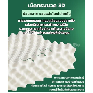 HT หมอน หมอนยางพาราธรรมชาติ 100% ลดกรน กันไรฝุ่น ไม่ปวดคอ หมอนเพื่อสุขภาพ รูปทรงโค้งมน ช่วยให้หลับสบาย