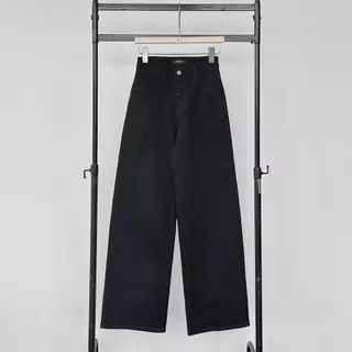 Atipashop - Poise Straight Jeans (#AA6007) กางเกงยีนส์ขายาวผ้ายืด ทรงกระบอกกลาง