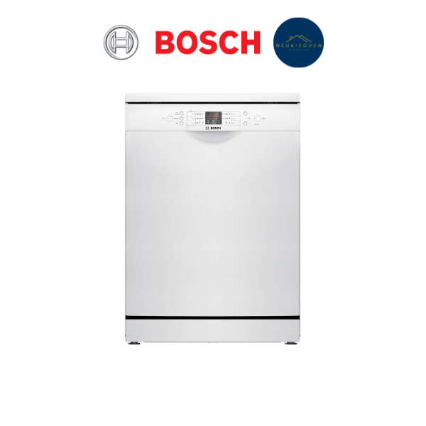 Bosch เครื่องล้างจานตั้งพื้น รุ่น SMS26AW00Q ซีรีส์ 2 ขนาด 60 ซม. สีขาว