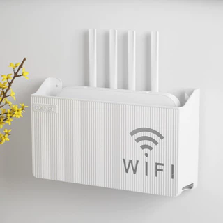 Router Wifiติดผนัง กล่องจัดเก็บไม่ต้องเจาะผนัง หรือเจาะก็ได้ กล่องเก็บเราเตอร์ ชั้นวางไวไฟ