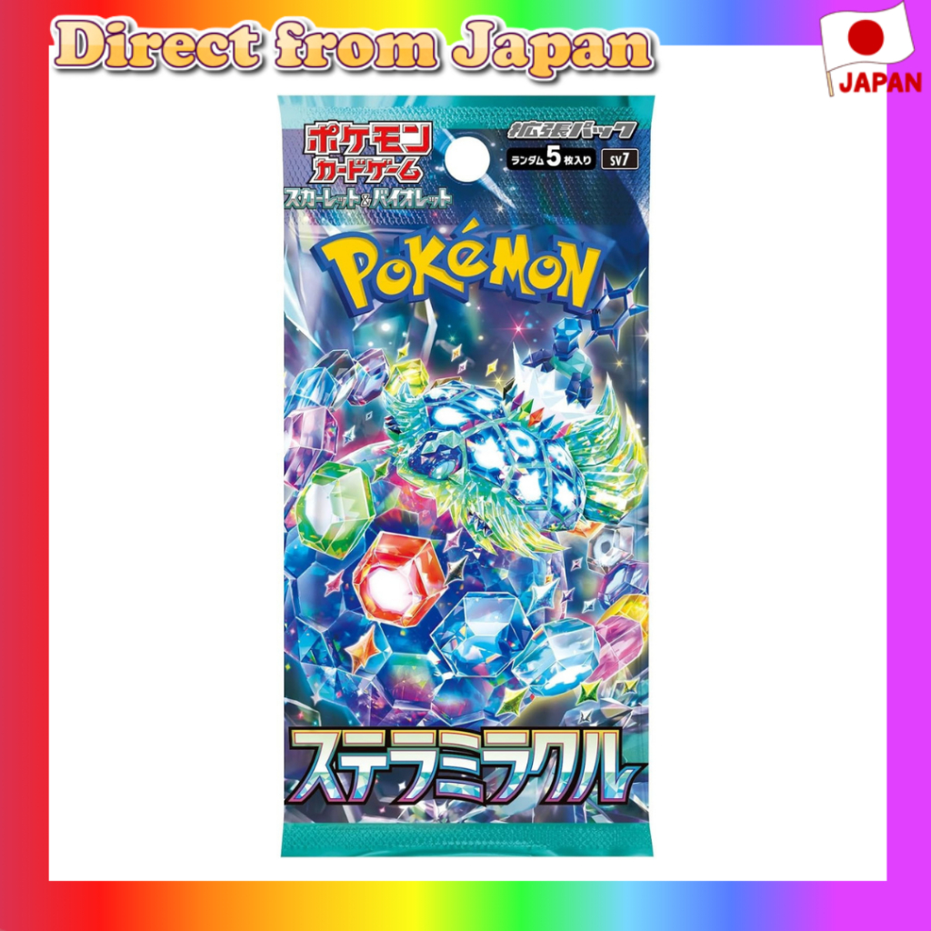 Pokemon Card Game Scarlet and Violet Expansion Pack Stellar Miracle Booster Box sv7 Japanese Version Trading Card Game TCG Booster 1 Pack