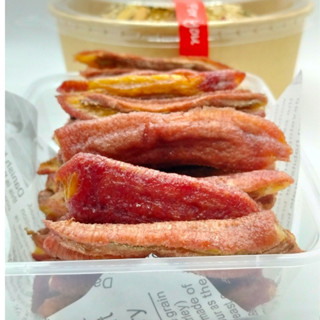 กล้วยอบแดงแท่ง สูตรดั้งเดิม  กล้วยอบแดงธรรมชาติ นุ่ม  แบบพื้…