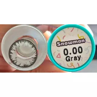 🔥คอนแทคเลนส์✨ขนาดบิ๊กอายโตมาก✨Snowman ( ilens )✨Brown/Gray